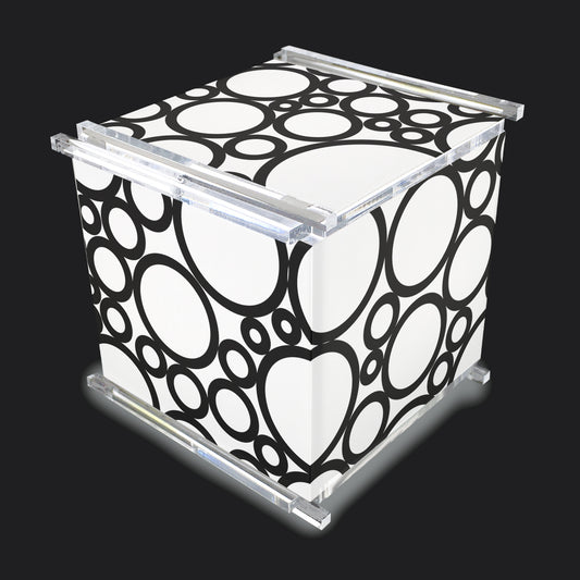 GLOW CUBE - Black Bubbles