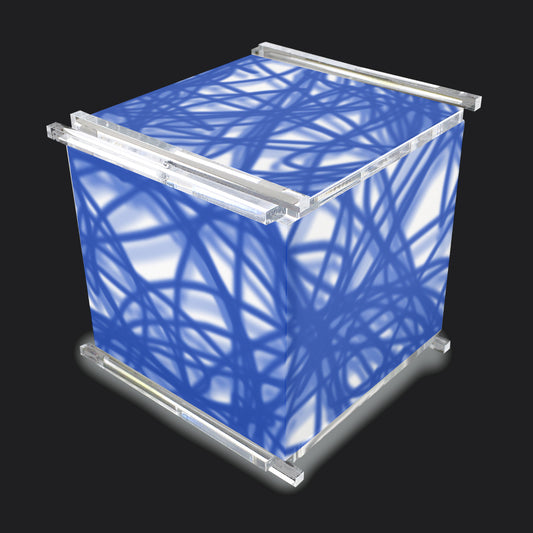 GLOW CUBE - Blue Wire