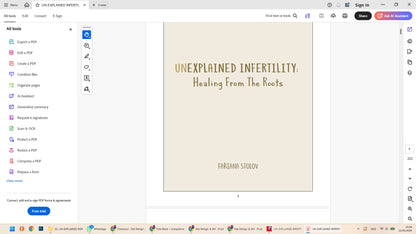 UN-EXPLAINED INFERTILITY: Healing From the roots - Digital Download